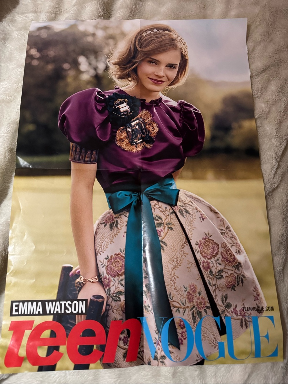 Vintage Emma Watson Teen Vogue Poster - August 2009